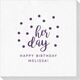 Confetti Dots Her Day Deville Napkins Image 3 of 3